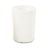 Distressed White Vase (10043S A148) Zentique