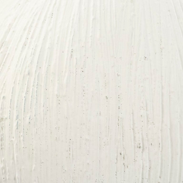 Zentique Distressed Cement Vase with Weathered White Finish — Rustic-Modern Decorative Centerpiece for Shelves W16 x H16 x D12 10045L A148