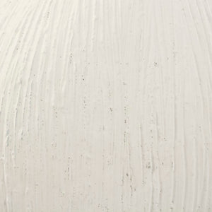 Zentique Distressed Cement Vase with Weathered White Finish — Rustic-Modern Decorative Centerpiece for Shelves W11 x H11.5 x D8.5 10045S A148