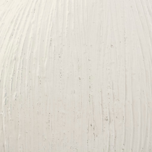 Zentique Distressed Cement Vase with Weathered White Finish — Rustic-Modern Decorative Centerpiece for Shelves W11 x H11.5 x D8.5 10045S A148
