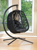 IDEAZ Hanging Chair with Butterfly Design Black 1004FHT