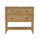 Madison Park Signature Beckett Traditional 2 Drawer Accent Chest MPS130-0306 Natural