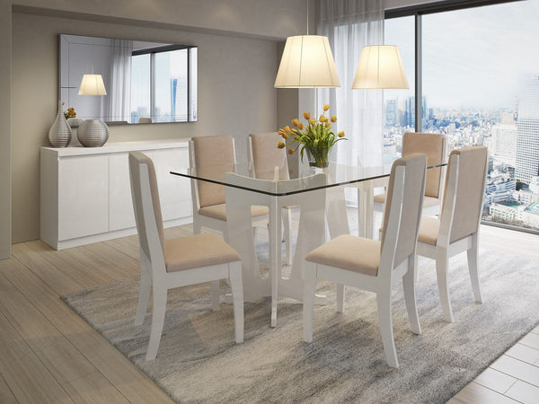 Viennese Sideboard in White Gloss 100652 Manhattan Comfort