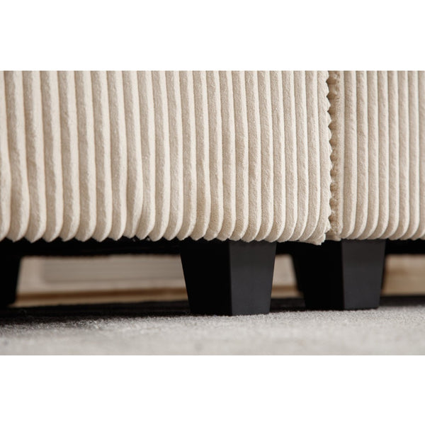 English Elm {New} Oversized Modular Sectional Sofa - Cozy Beige Corduroy, Convertible Design For Stylish Living Spaces W2325S00014-GIGA