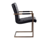 Jafar Dining Armchair - Vintage Black 100889 Sunpan