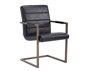 Jafar Dining Armchair - Vintage Black 100889 Sunpan