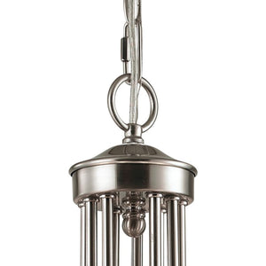 Thomas Lighting Brighton Three Light Chandelier Brushed Nickel with Forged Arms for Dining Entryway 25 inches 1009CH/20