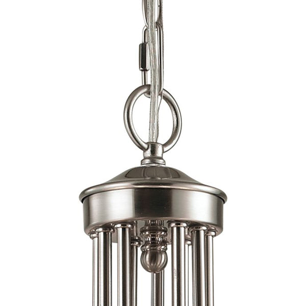 Thomas Lighting Brighton Three Light Chandelier Brushed Nickel with Forged Arms for Dining Entryway 25 inches 1009CH/20
