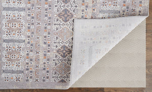 Feizy Rugs Francisco Southwestern-inspired Machine-woven Rug - Durable Geometric Design For Elegant Spaces Orange,Gray,White Polyester,Polypropylene Fra39gcfrstgryf94