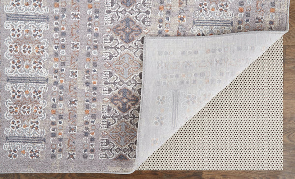 Feizy Rugs Francisco Southwestern-inspired Machine-woven Rug - Durable Geometric Design For Elegant Spaces Orange,Gray,White Polyester,Polypropylene Fra39gcfrstgryf94