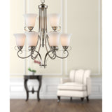 Brighton 25'' Wide 9-Light Chandelier - Brushed Nickel 1009CH/20 Thomas