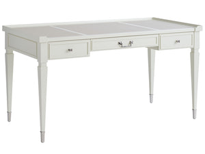 Lexington Sligh Fremont Writing Desk - Elegant Maple Design With Polished Nickel Accents & Versatile Storage Solutions Ivory Wood 100am-410
