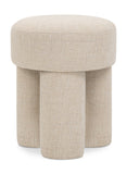 Larson Beige Polyester Fabric Ottoman/Stool 100Beige Meridian Furniture