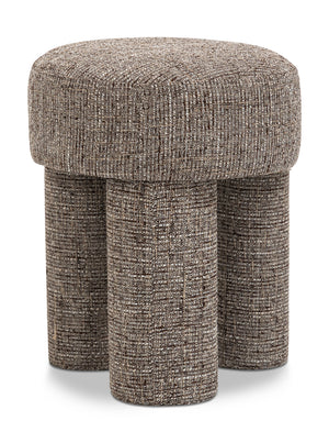 Larson Brown Polyester Fabric Ottoman/Stool 100Brown Meridian Furniture