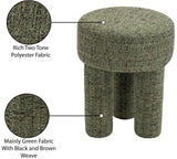 Larson Green Polyester Fabric Ottoman/Stool 100Green Meridian Furniture