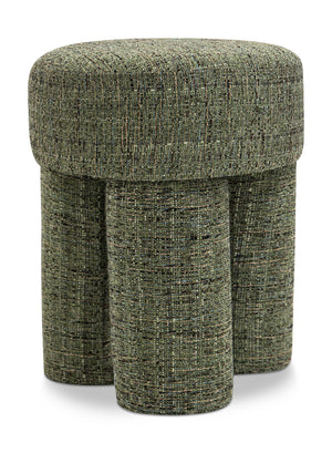 Larson Green Polyester Fabric Ottoman/Stool 100Green Meridian Furniture
