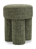 Larson Green Polyester Fabric Ottoman/Stool 100Green Meridian Furniture