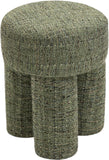 Larson Green Polyester Fabric Ottoman/Stool 100Green Meridian Furniture