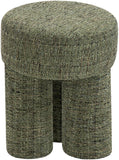 Larson Green Polyester Fabric Ottoman/Stool 100Green Meridian Furniture