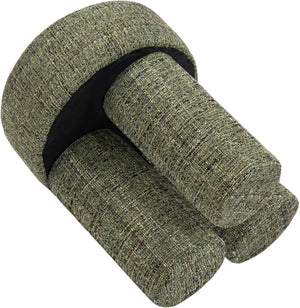 Larson Green Polyester Fabric Ottoman/Stool 100Green Meridian Furniture