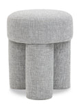 Larson Grey Polyester Fabric Ottoman/Stool 100Grey Meridian Furniture