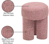 Larson Pink Polyester Fabric Ottoman/Stool 100Pink Meridian Furniture