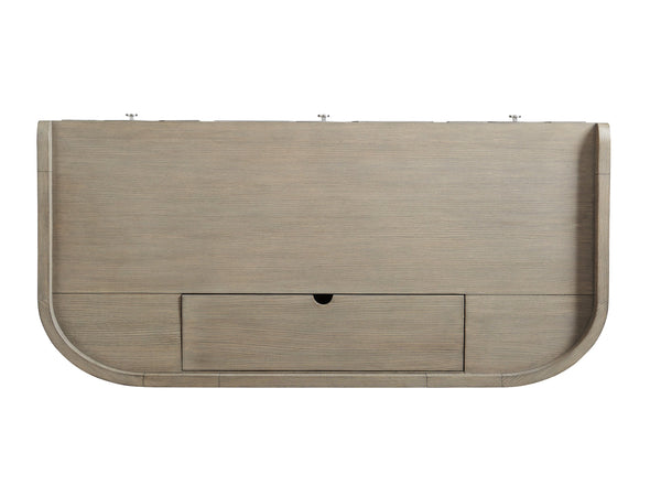 Lexington Sligh Hamilton Writing Desk - Elegant Neo-classical Design With Curved Front, Stylish Storage, And Finishes Gray Wood 100sd-410