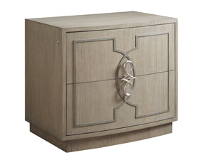 Lexington Sligh Claridge File Chest - Stylish Dove Gray Storage Solution With Bow Front, Locking Drawers & Unique Design Gray Wood 100sd-450
