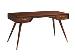 Lexington Sligh Cassina Writing Desk - Midcentury Modern Design With Rich Walnut Finish & Stylish Storage Drawers Warm Brown Wood 100tl-410