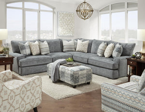 Fusion Handwoven Slate Sectional In Slate Blue - Versatile Loveseat & Corner Design With Chic Accent Pillows Slate Blue S,92% Polyester,8% Polypropylene 2000/2001/2005 Handwoven Slate Sectional