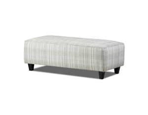 Fusion Charlotte Cremini 49" Wide Cocktail Ottoman - Stylish, Safe & Versatile For Any Living Space Multi S,56% Cotton,28% Polyester,8% Rayon,7% Pcr,Polyester,1% Nylon 100 Portsmouth Moss Cocktail Ottoman