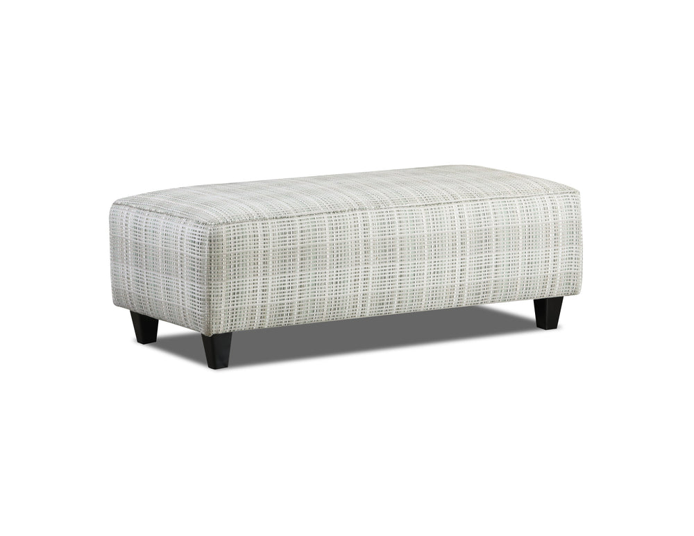 Fusion Charlotte Cremini 49" Wide Cocktail Ottoman - Stylish, Safe & Versatile For Any Living Space Multi S,56% Cotton,28% Polyester,8% Rayon,7% Pcr,Polyester,1% Nylon 100 Portsmouth Moss Cocktail Ottoman