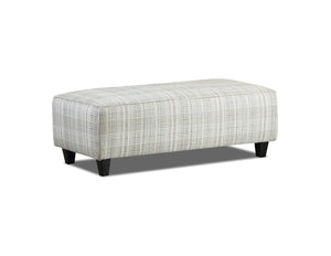 Fusion Charlotte Cremini 49" Wide Cocktail Ottoman - Stylish, Safe & Versatile For Any Living Space Multi S,56% Cotton,28% Polyester,8% Rayon,7% Pcr,Polyester,1% Nylon 100 Portsmouth Moss Cocktail Ottoman