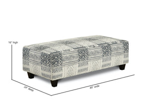 Fusion Handwoven Slate Toca Madera Cocktail Ottoman - Stylish, Safe & Versatile Centerpiece For Any Room Multi S,100% Polyester 100 Toca Madera Cocktail Ottoman