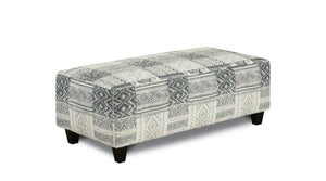 Fusion Handwoven Slate Toca Madera Cocktail Ottoman - Stylish, Safe & Versatile Centerpiece For Any Room Multi S,100% Polyester 100 Toca Madera Cocktail Ottoman