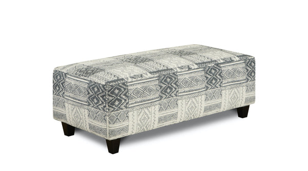 Fusion Handwoven Slate Toca Madera Cocktail Ottoman - Stylish, Safe & Versatile Centerpiece For Any Room Multi S,100% Polyester 100 Toca Madera Cocktail Ottoman