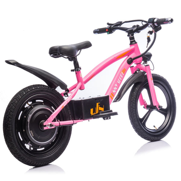 English Elm 24v Kids Electric Dirt Bike 300w Motor 16in Pneumatic Tires Adjustable Seat Ages 5 to 12 Pink W1578P335443