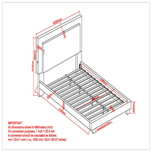 Worldwide Home Furnishings Lumina-60'' Platform Bed - Blue With Backlit Headboard, Touch Sensor Led, No Box Spring Needed! Blue Velvet 101-088q-bl