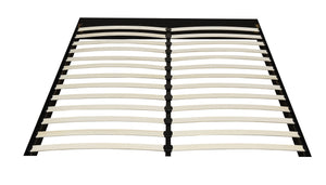 Worldwide Home Furnishings Rimo-60" Stylish Grey Platform Bed With Supportive Slat System – Perfect For Any Bedroom Retreat! Grey Fabric 101-268q-gy