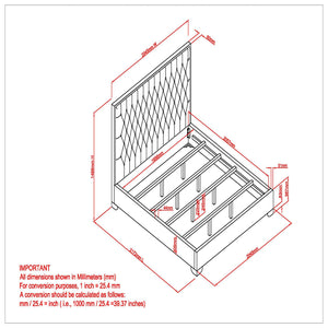 Worldwide Home Furnishings Lucille-78'' Bed - Luxurious Velvet Upholstered Design With Stylish Button Tufting & Metal Legs Grey,Silver Velvet,Metal 101-596k-gy_Ch
