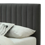 !nspire Hannah 60'' Platform Bed Charcoal Fabric