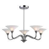 Jenson 28'' Wide 5-Light Chandelier - Polished Chrome 10102/5 Elk Lighting