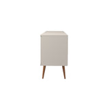 Utopia Sideboard in White Gloss and Maple Cream 1010451 Manhattan Comfort