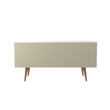 Utopia Sideboard in White Gloss and Maple Cream 1010451 Manhattan Comfort