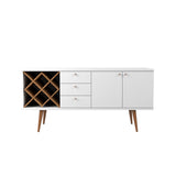 Utopia Sideboard in Off White and Maple Cream 1010452 Manhattan Comfort