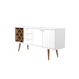 Utopia Sideboard in Off White and Maple Cream 1010452 Manhattan Comfort