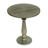 Christopher Knight Home® - Noble House - Desmet Boho Glam Iron Accent Table, Silver