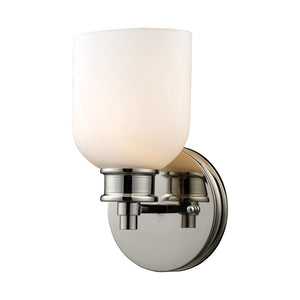 Dione 11'' High 1-Light Vanity - Polished Nickel 10114/1 Elk Lighting