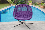 IDEAZ Hanging Chair Flower of Life Design Purple 1011FHT