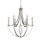 Dione 25'' Wide 6-Light Chandelier - Polished Nickel 10121/6 Elk Lighting